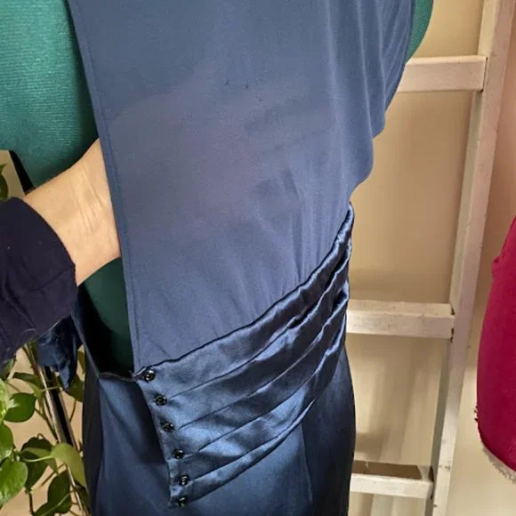 La Perla dark blue maxi nightgown, Camicia Notte Small - Picture 11 of 12